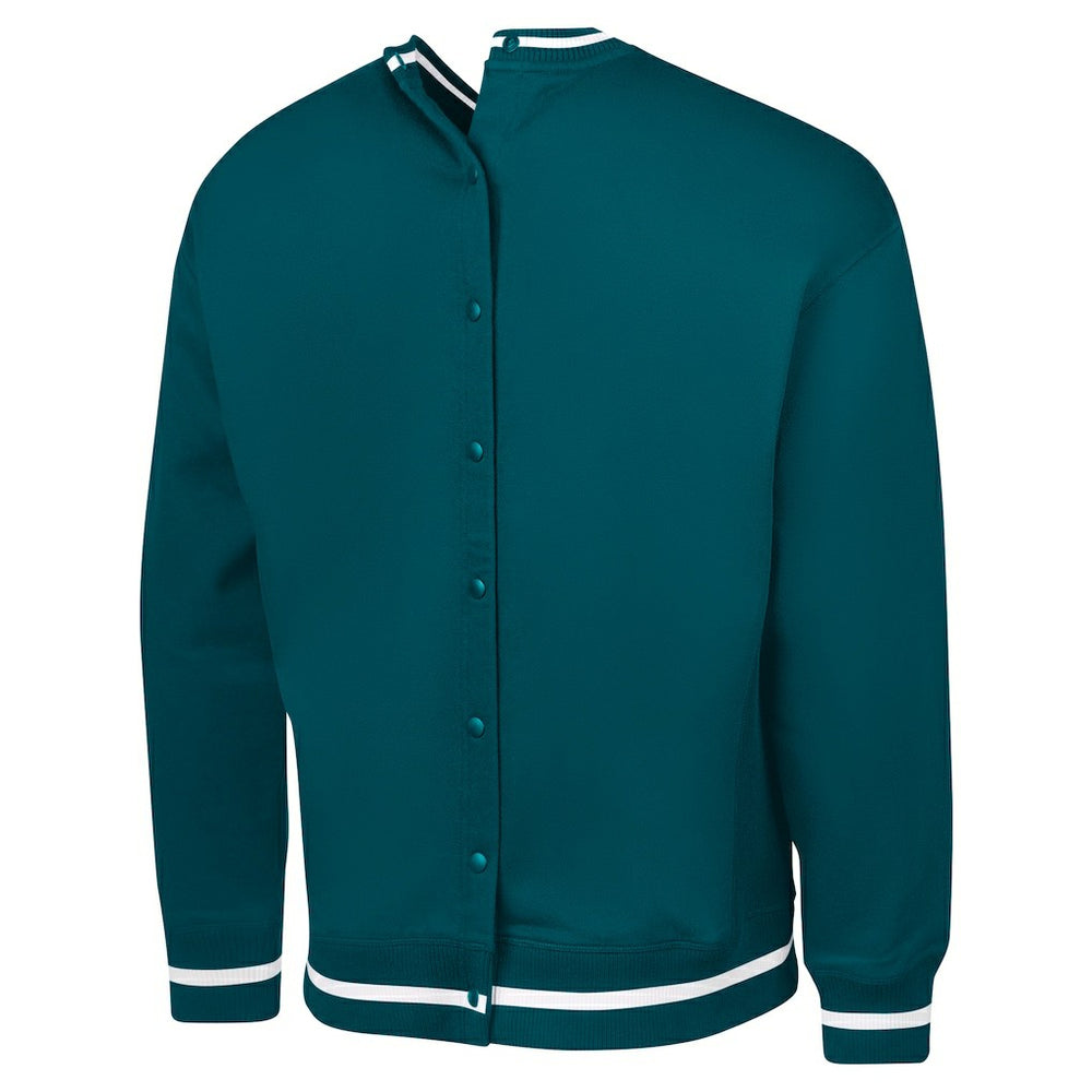 Philadelphia Eagles G-III Sports by Carl Banks Adaptive Blocker Fleece Pullover Sweatshirt Midnight Green | NFL