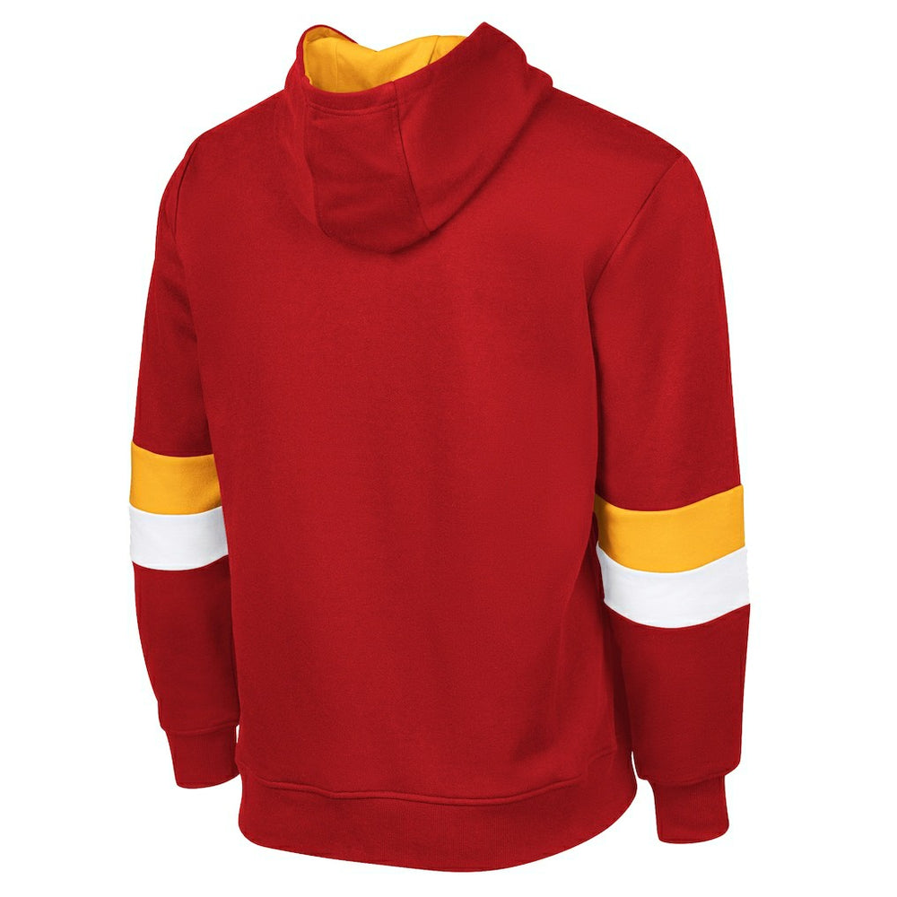 Kansas City Chiefs G-III Sports by Carl Banks Adaptive Faceoff Pullover Hoodie Red/Gold | NFL