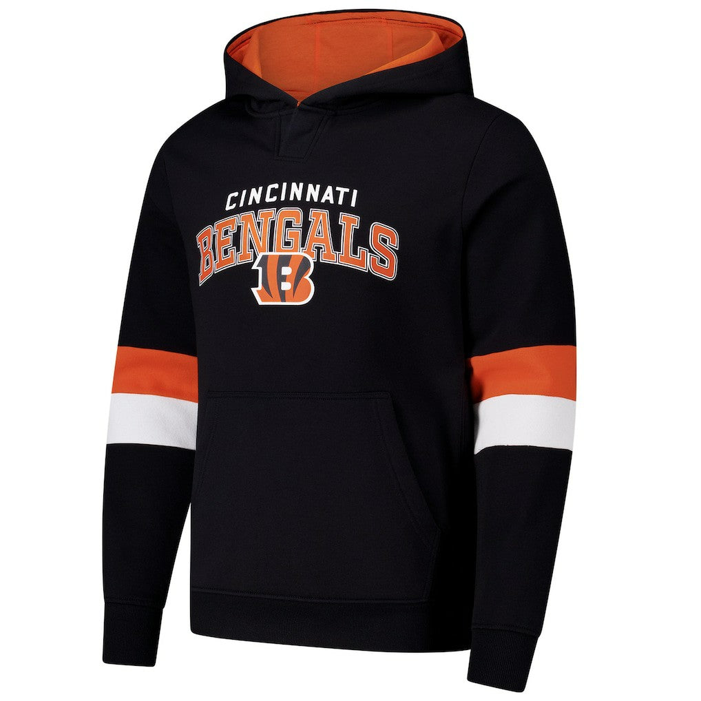 Cincinnati Bengals G-III Sports by Carl Banks Adaptive Faceoff Pullover Hoodie Black/Orange | NFL