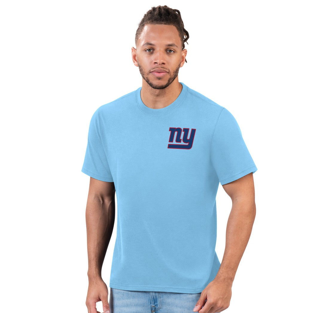 New York Giants Margaritaville Flip Flop T-Shirt Light Blue | NFL