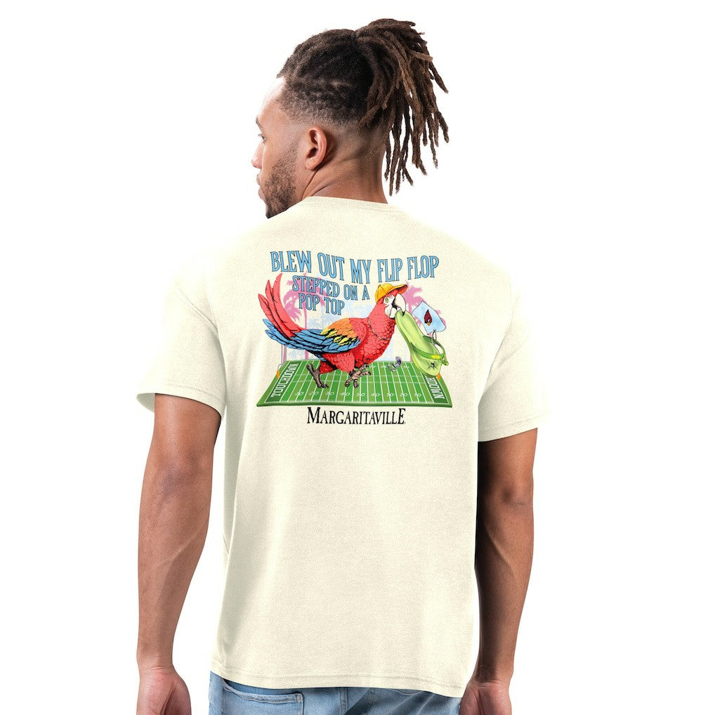 Arizona Cardinals Margaritaville Flip Flop T-Shirt Cream | NFL