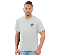 Minnesota Vikings Margaritaville Flip Flop T-Shirt Gray | NFL