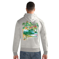 Minnesota Vikings Margaritaville Time Flies Garment Dyed Pullover Hoodie Gray | NFL