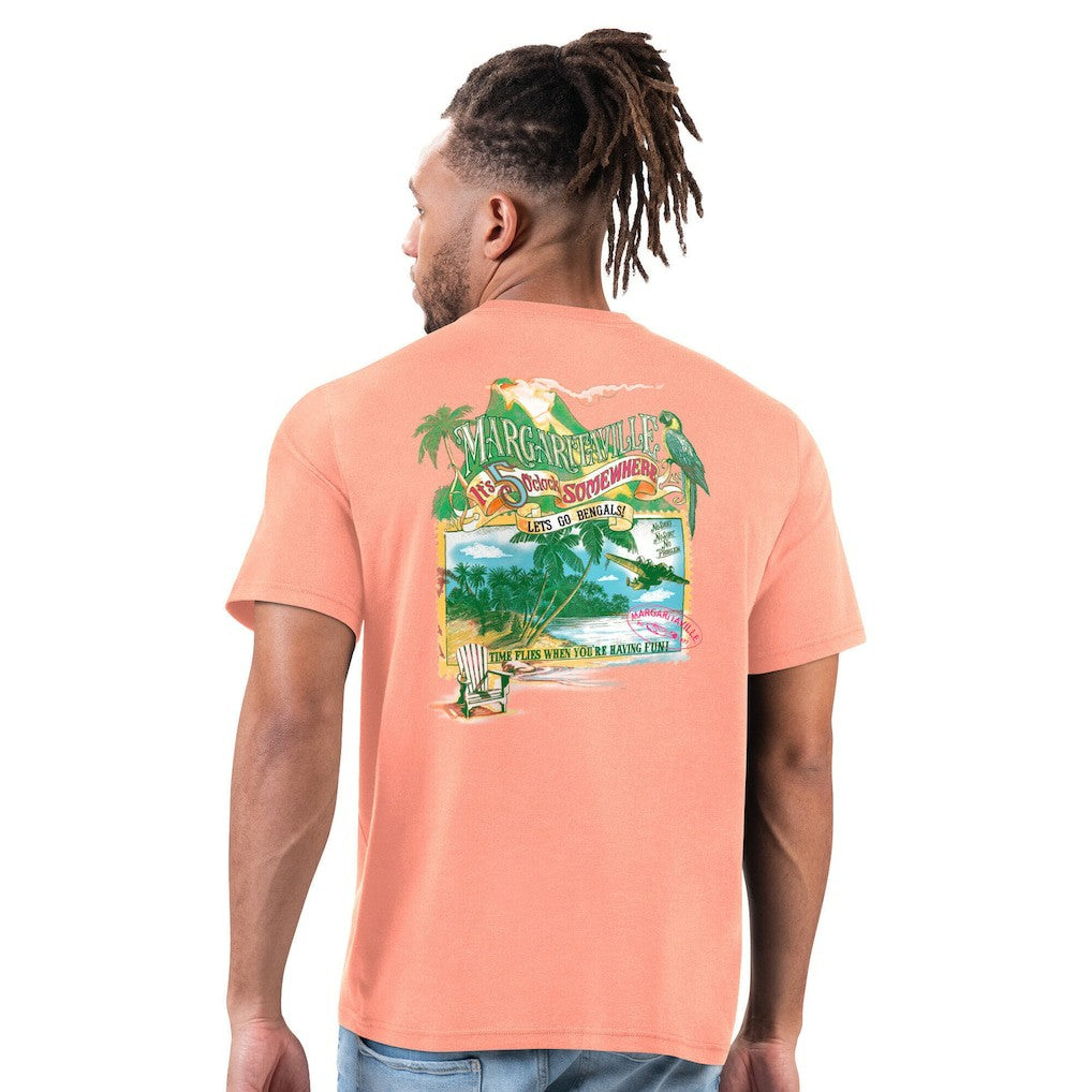 Cincinnati Bengals Margaritaville Time Flies T-Shirt Orange | NFL