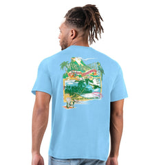 Carolina Panthers Margaritaville Time Flies T-Shirt Light Blue | NFL