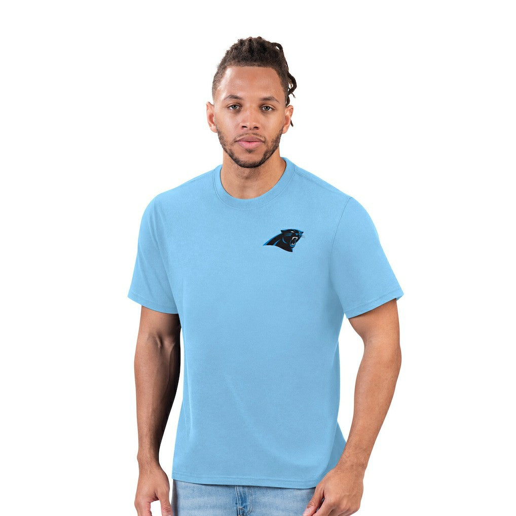 Carolina Panthers Margaritaville Time Flies T-Shirt Light Blue | NFL