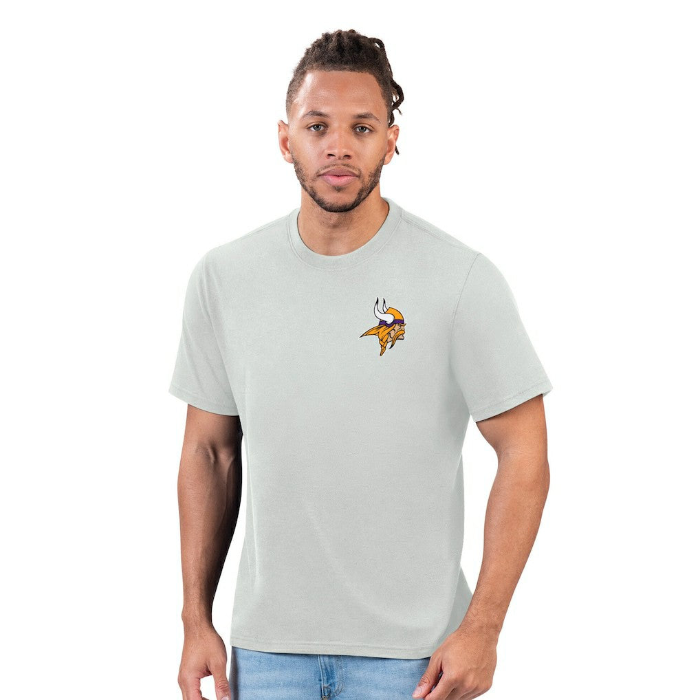 Minnesota Vikings Margaritaville Time Flies T-Shirt Gray | NFL