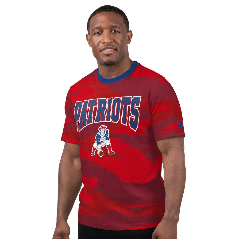 New England Patriots Starter Thursday Night Gridiron Classics Vintage Logo T-Shirt Red | NFL