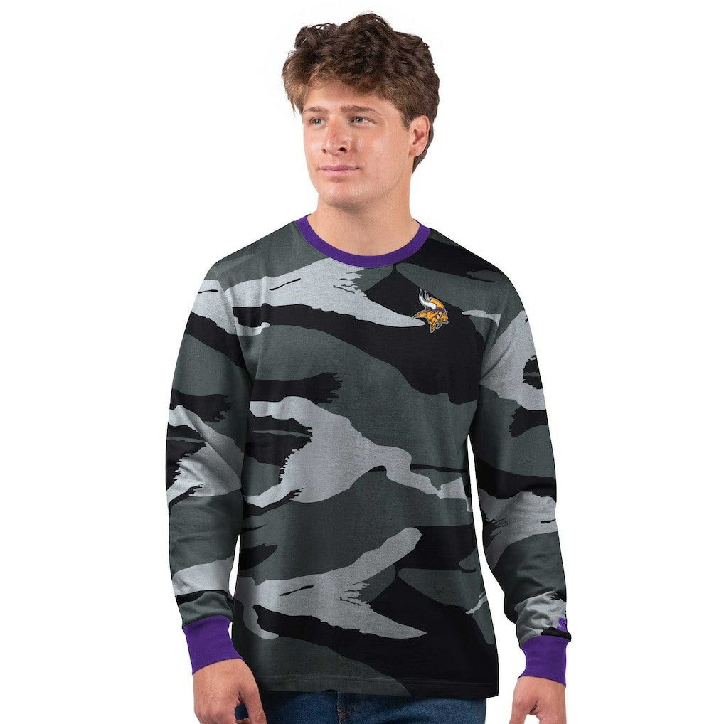 Minnesota Vikings Starter Thursday Night Gridiron Long Sleeve T-Shirt- Gray | NFL