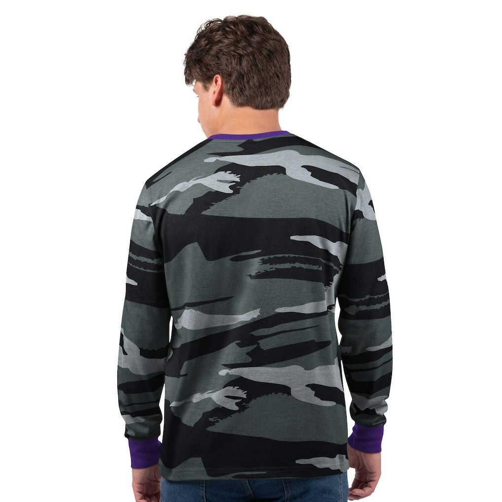 Minnesota Vikings Starter Thursday Night Gridiron Long Sleeve T-Shirt- Gray | NFL