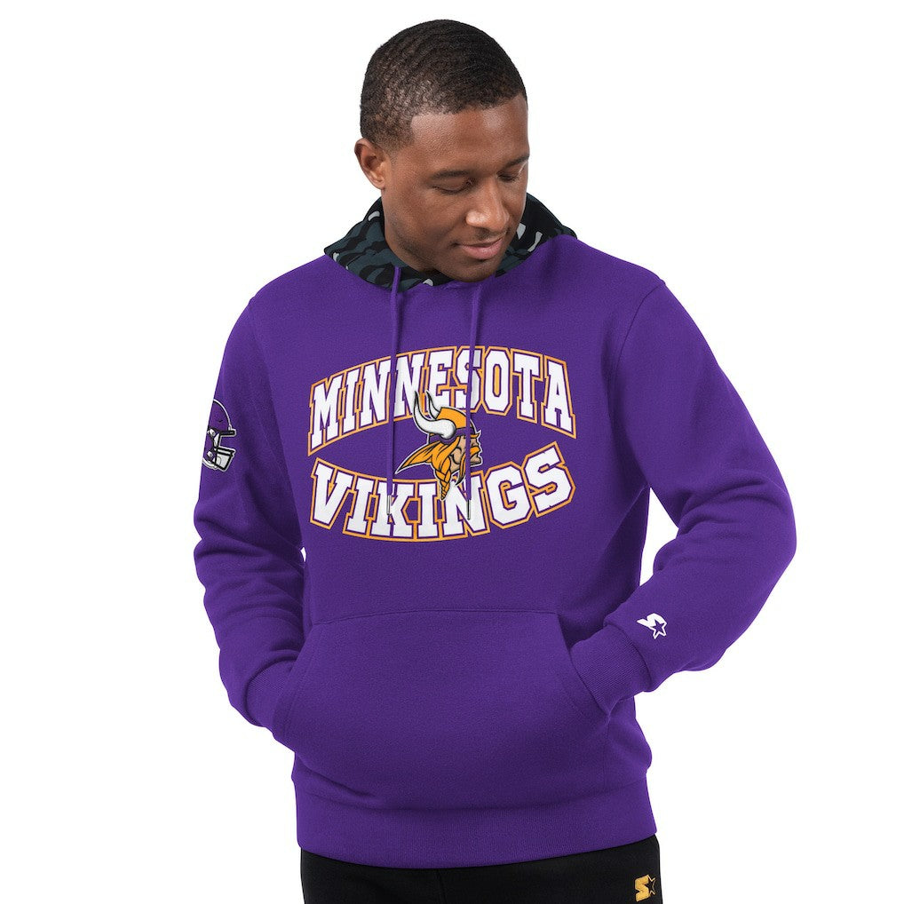 Minnesota Vikings Starter Thursday Night Gridiron Pullover Hoodie Purple | NFL