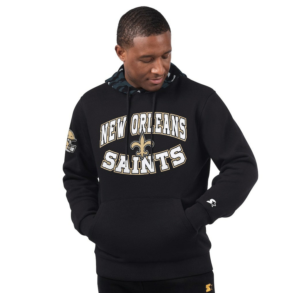 New Orleans Saints Starter Thursday Night Gridiron Pullover Hoodie Black | NFL