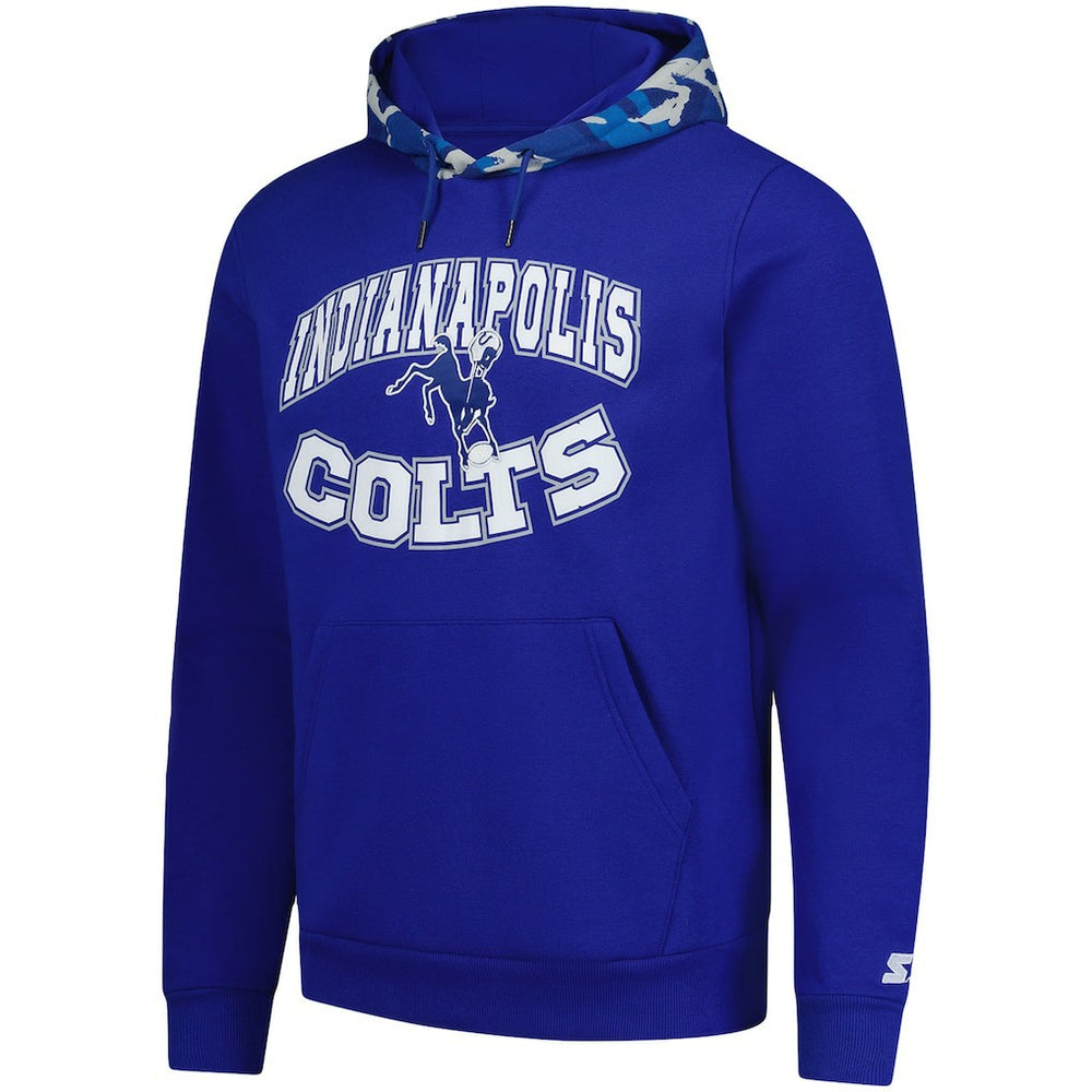 Indianapolis Colts Starter Thursday Night Gridiron Vintage Logo Pullover Hoodie Royal | NFL