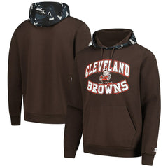 Cleveland Browns Starter Thursday Night Gridiron Vintage Logo Pullover Hoodie Brown | NFL
