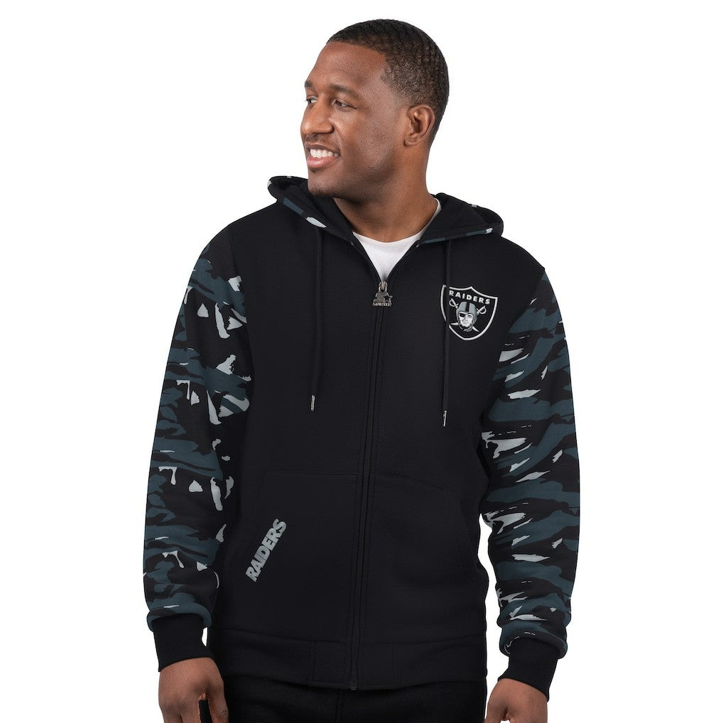 Las Vegas Raiders Starter Thursday Night Gridiron Full-Zip Hoodie Black | NFL