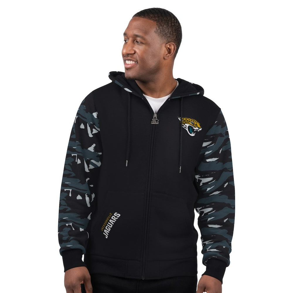 Jacksonville Jaguars Starter Thursday Night Gridiron Full-Zip Hoodie Black | NFL