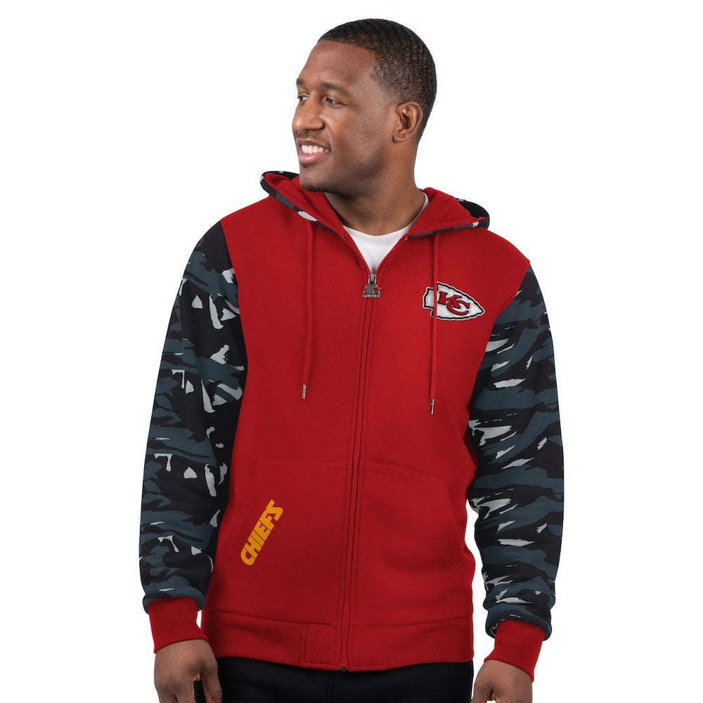 Kansas City Chiefs Starter Thursday Night Gridiron Full-Zip Hoodie Red | NFL