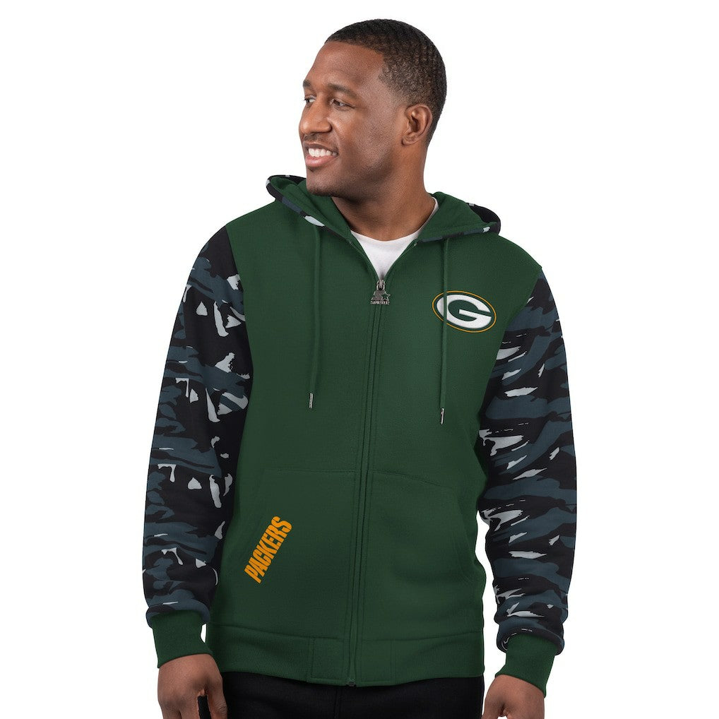Green Bay Packers Starter Thursday Night Gridiron Full-Zip Hoodie Green | NFL
