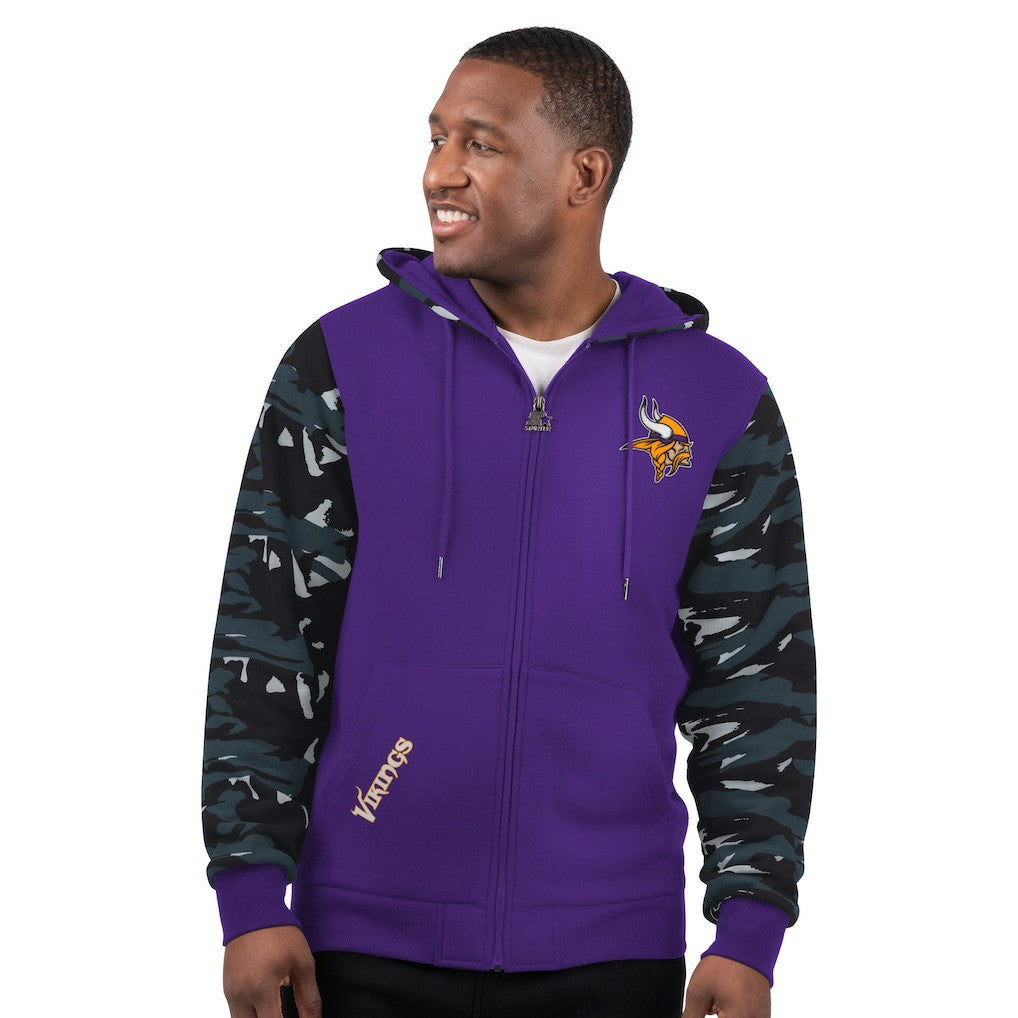 Minnesota Vikings Starter Thursday Night Gridiron Full-Zip Hoodie Purple | NFL
