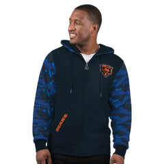 Chicago Bears Starter Thursday Night Gridiron Full-Zip Hoodie Navy | NFL