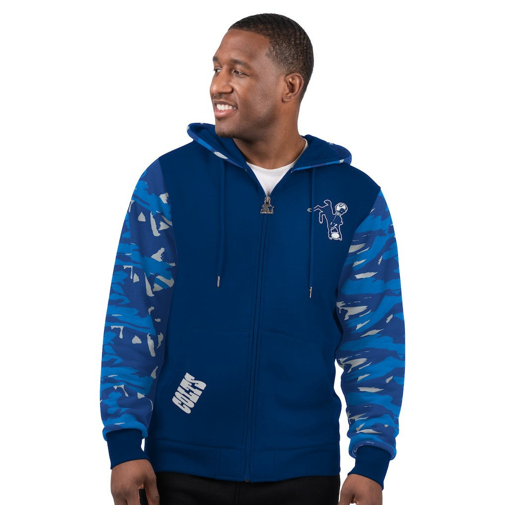Indianapolis Colts Starter Thursday Night Gridiron Vintage Logo Full-Zip Hoodie Royal | NFL
