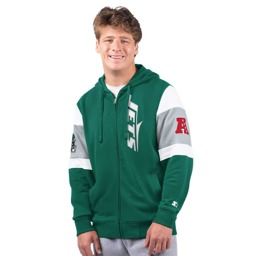 New York Jets Starter Extreme Full-Zip Hoodie Green | NFL