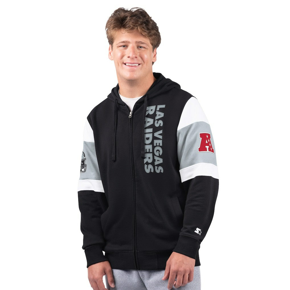 Las Vegas Raiders Starter Extreme Full-Zip Hoodie Black | NFL