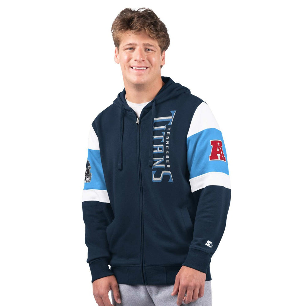 Tennessee Titans Starter Extreme Full-Zip Hoodie Navy | NFL