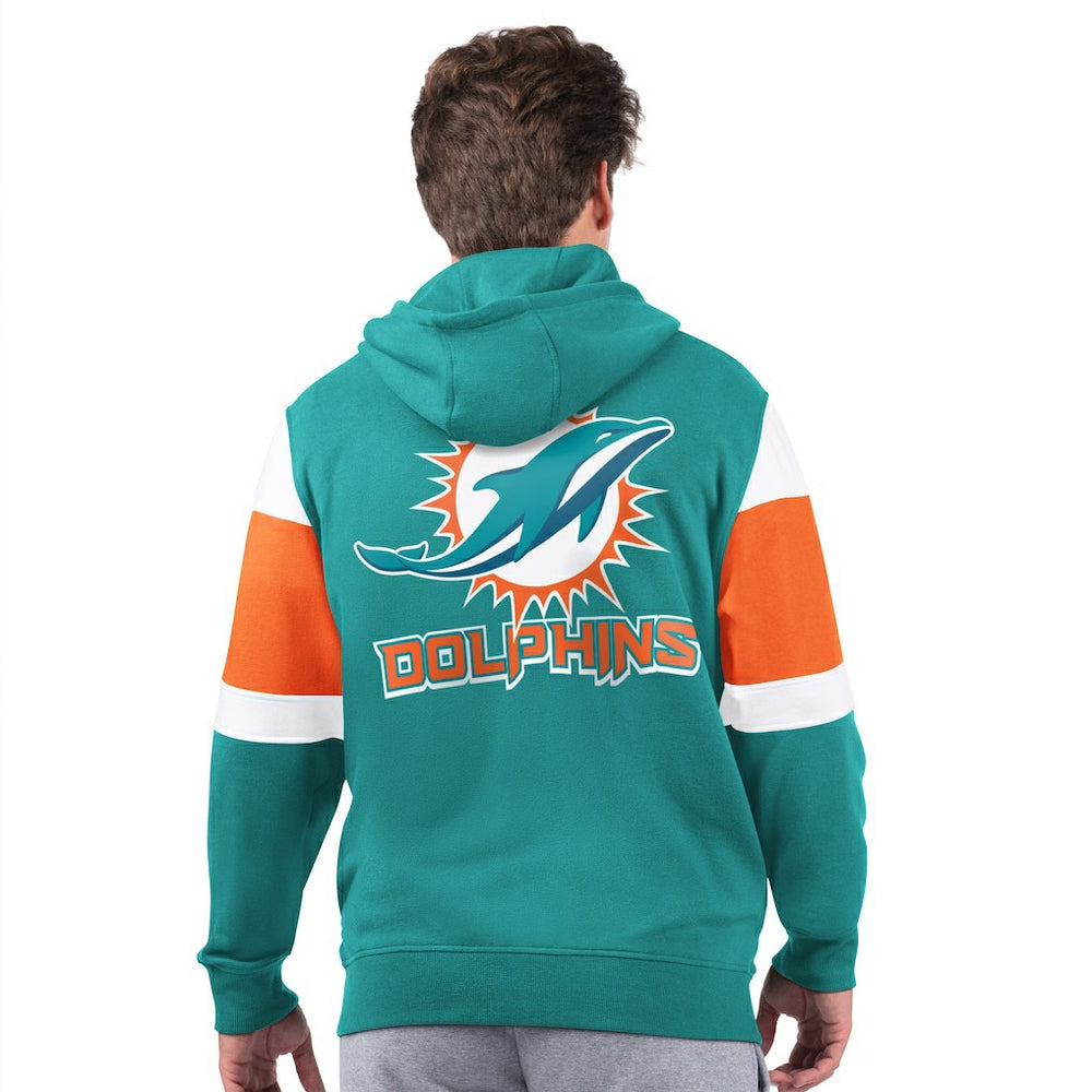 Miami Dolphins Starter Extreme Full-Zip Hoodie Aqua | NFL