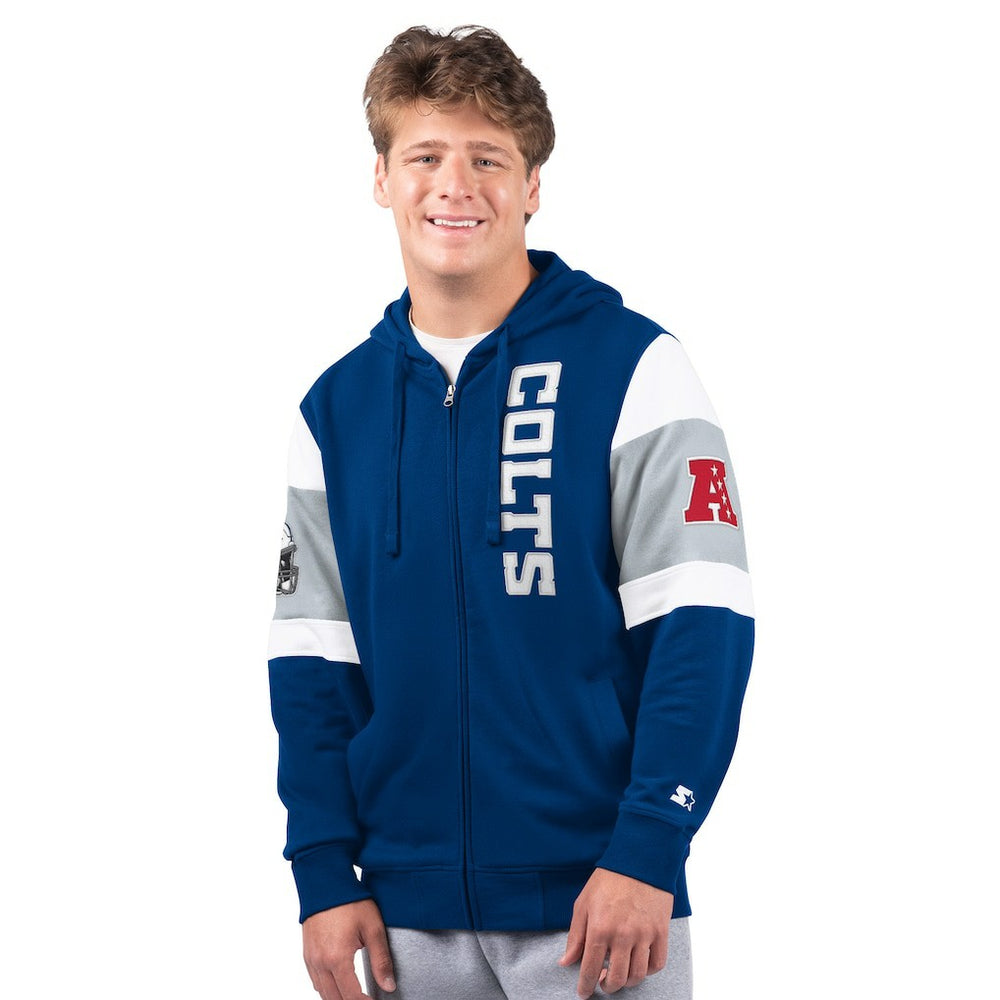 Indianapolis Colts Starter Extreme Full-Zip Hoodie Royal | NFL