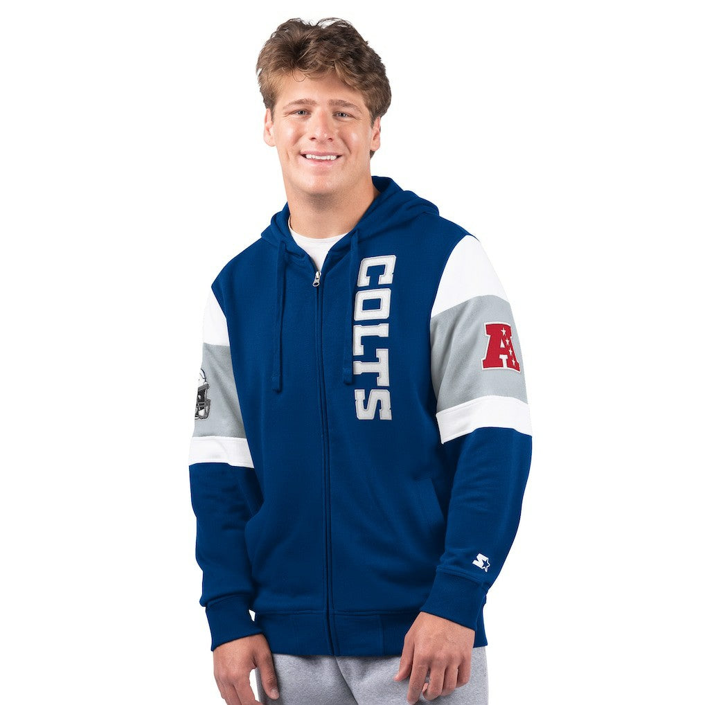 Indianapolis Colts Starter Extreme Full-Zip Hoodie Royal | NFL