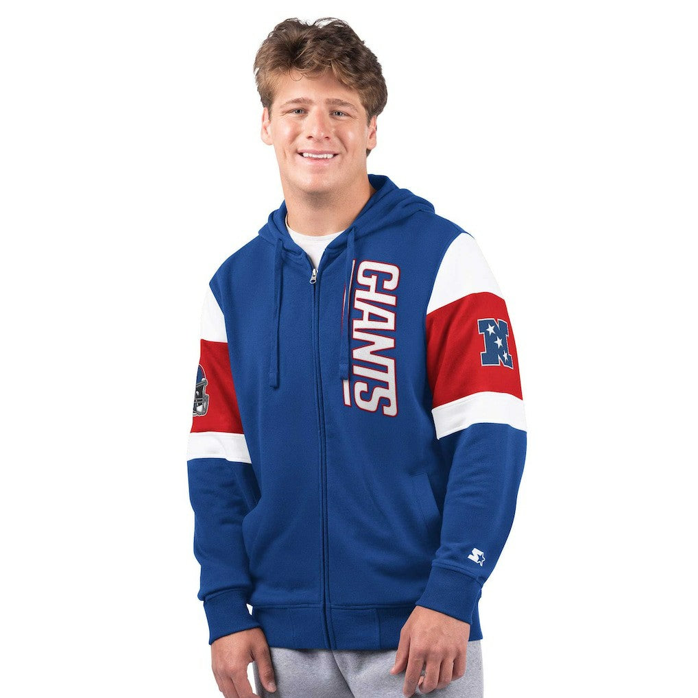 New York Giants Starter Extreme Full-Zip Hoodie Royal | NFL