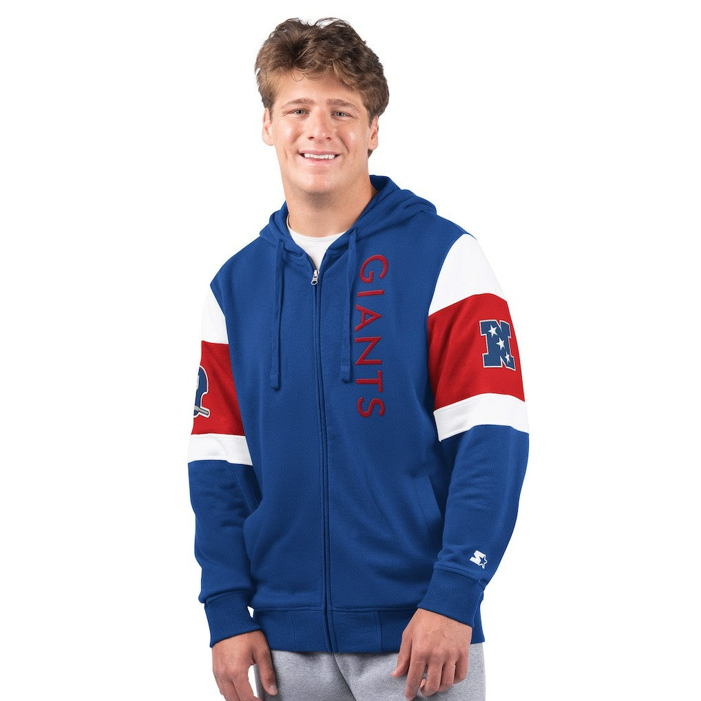 New York Giants Starter Extreme Vintage Logo Full-Zip Hoodie Royal | NFL