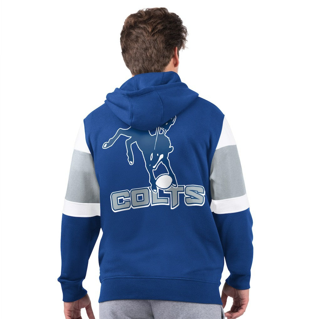 Indianapolis Colts Starter Extreme Vintage Logo Full-Zip Hoodie Royal | NFL