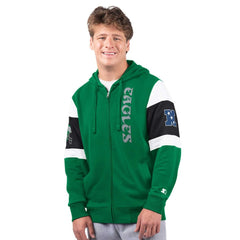 Philadelphia Eagles Starter Extreme Vintage Logo Full-Zip Hoodie Kelly Green | NFL