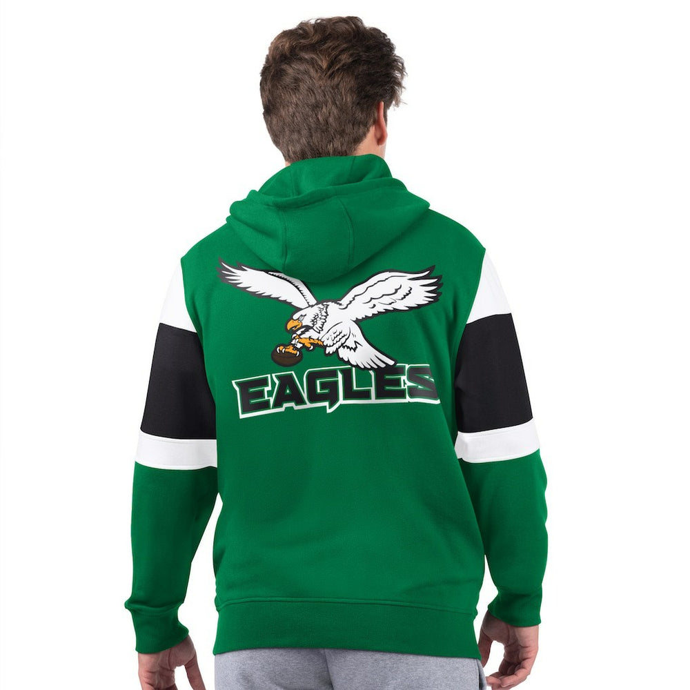 Philadelphia Eagles Starter Extreme Vintage Logo Full-Zip Hoodie Kelly Green | NFL