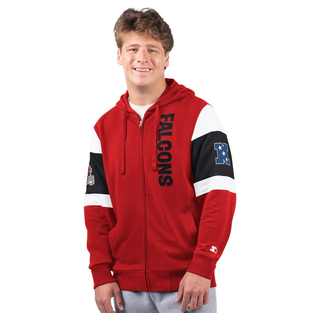 Atlanta Falcons Starter Extreme Vintage Logo Full-Zip Hoodie Red | NFL