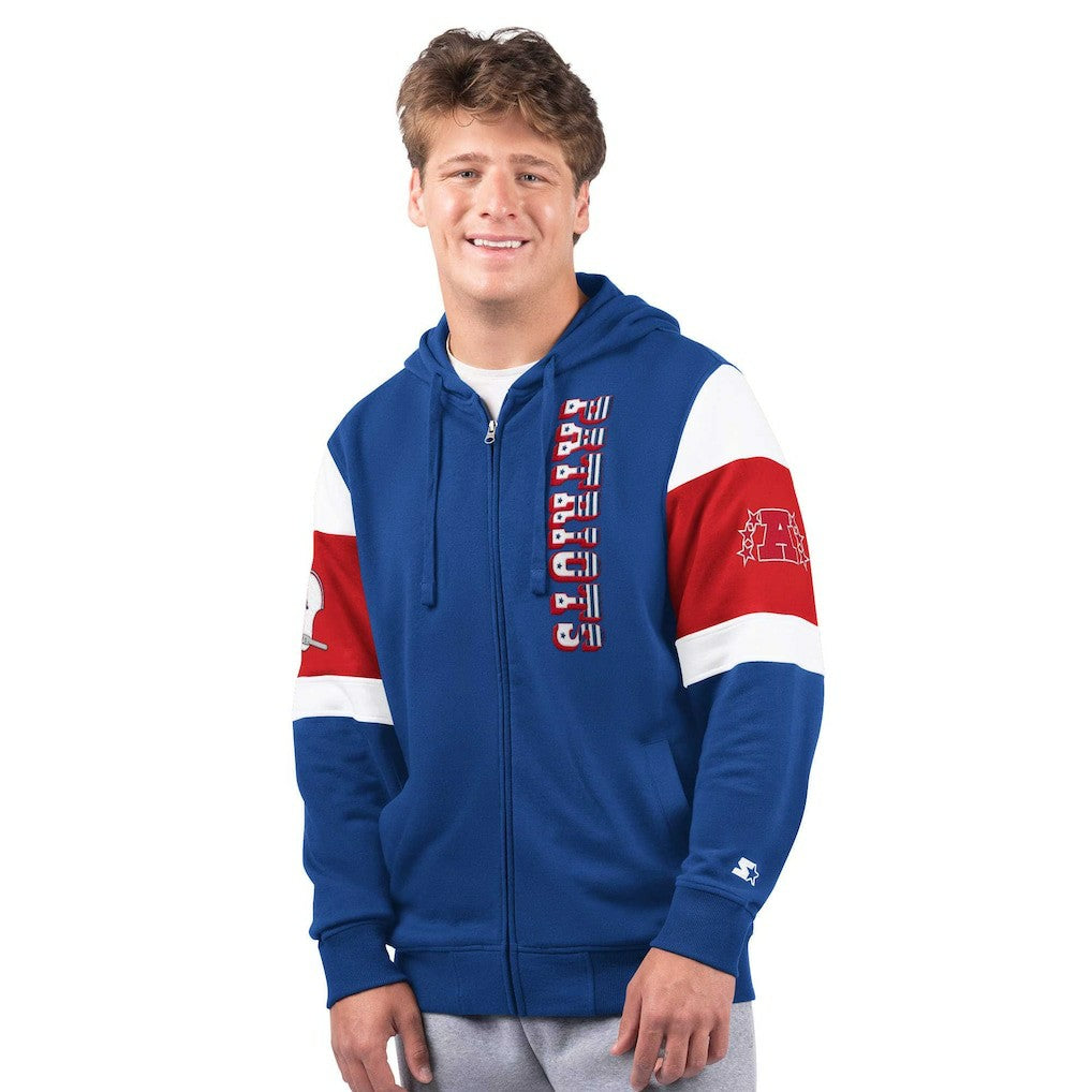 New England Patriots Starter Extreme Vintage Logo Full-Zip Hoodie Navy | NFL