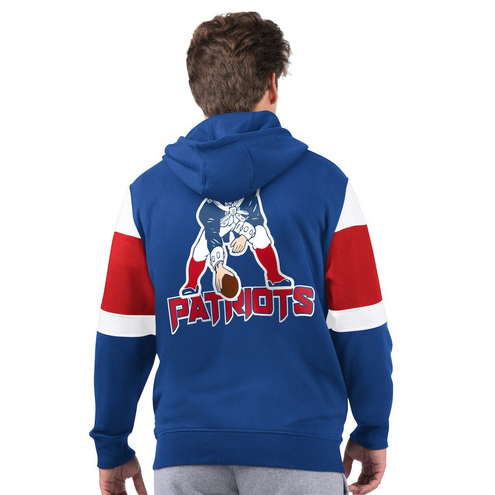 New England Patriots Starter Extreme Vintage Logo Full-Zip Hoodie Navy | NFL