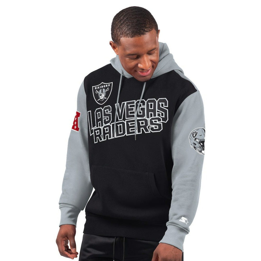 Las Vegas Raiders Starter Extreme Pullover Hoodie Black | NFL