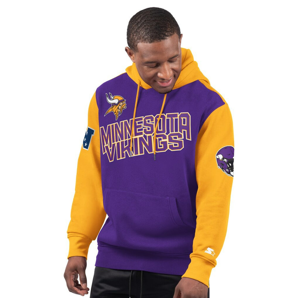 Minnesota Vikings Starter Extreme Pullover Hoodie Purple | NFL