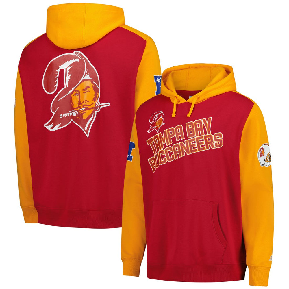 Tampa Bay Buccaneers Starter Extreme Vintage Logo Pullover Hoodie Orange | NFL