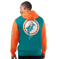 Miami Dolphins Starter Extreme Vintage Logo Pullover Hoodie Aqua | NFL