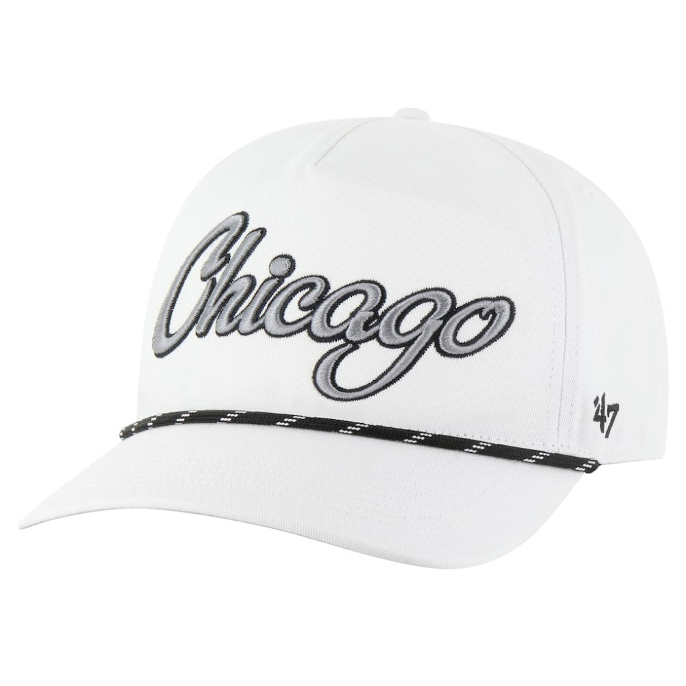 Chicago White Sox '47 Overhand Speckle Hitch Rope Adjustable Hat - MLB