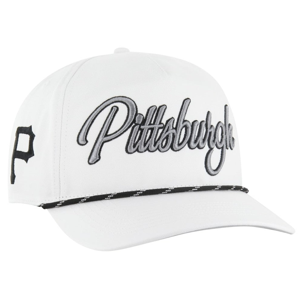 Pittsburgh Pirates '47 Overhand Speckle Hitch Rope Adjustable Hat - MLB