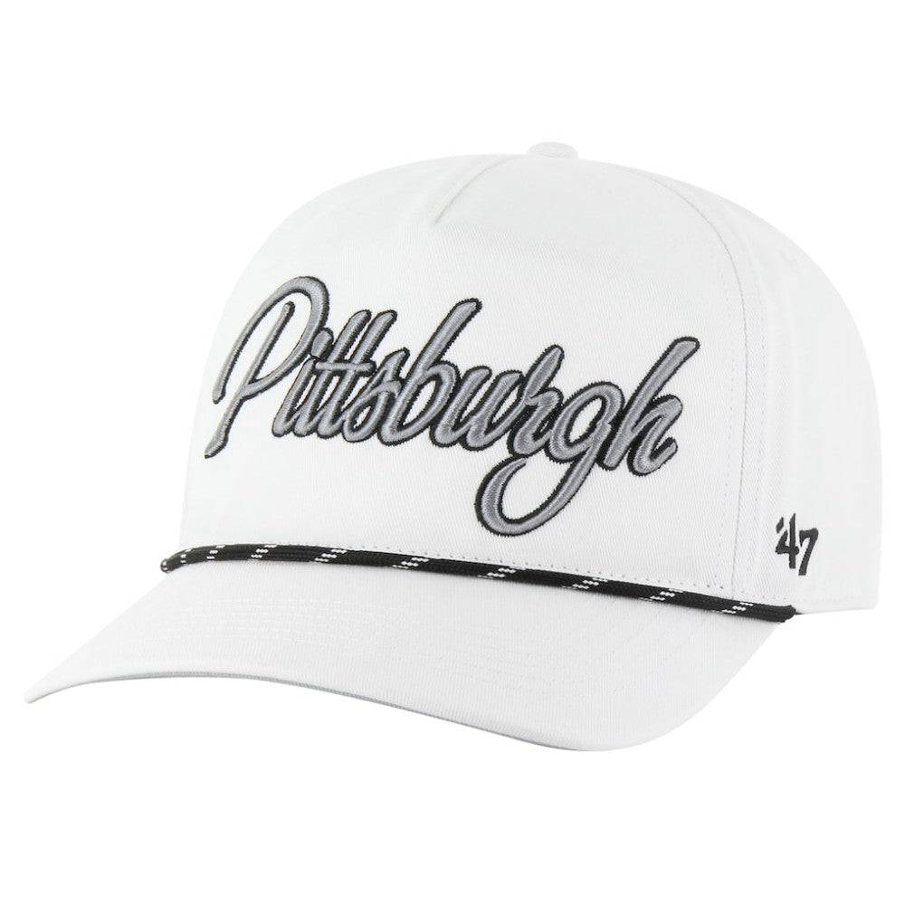 Pittsburgh Pirates '47 Overhand Speckle Hitch Rope Adjustable Hat - MLB