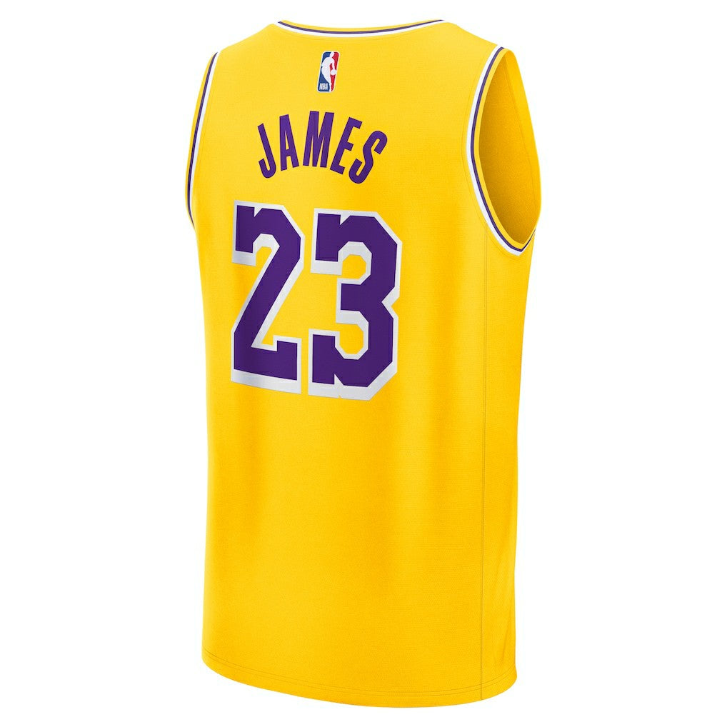 LeBron James Los Angeles Lakers Fast Break Replica Jersey Icon Edition Gold - NBA