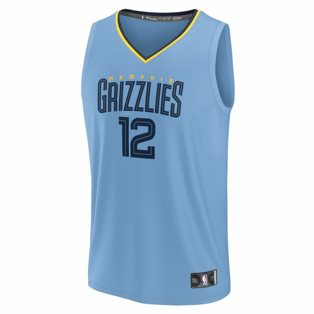 Ja Morant Memphis Grizzlies Fast Break Replica Player Jersey Statement Edition Light Blue - NBA
