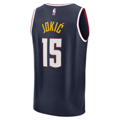 Nikola Jokic Denver Nuggets Fast Break Replica Player Jersey Icon Edition Navy - NBA
