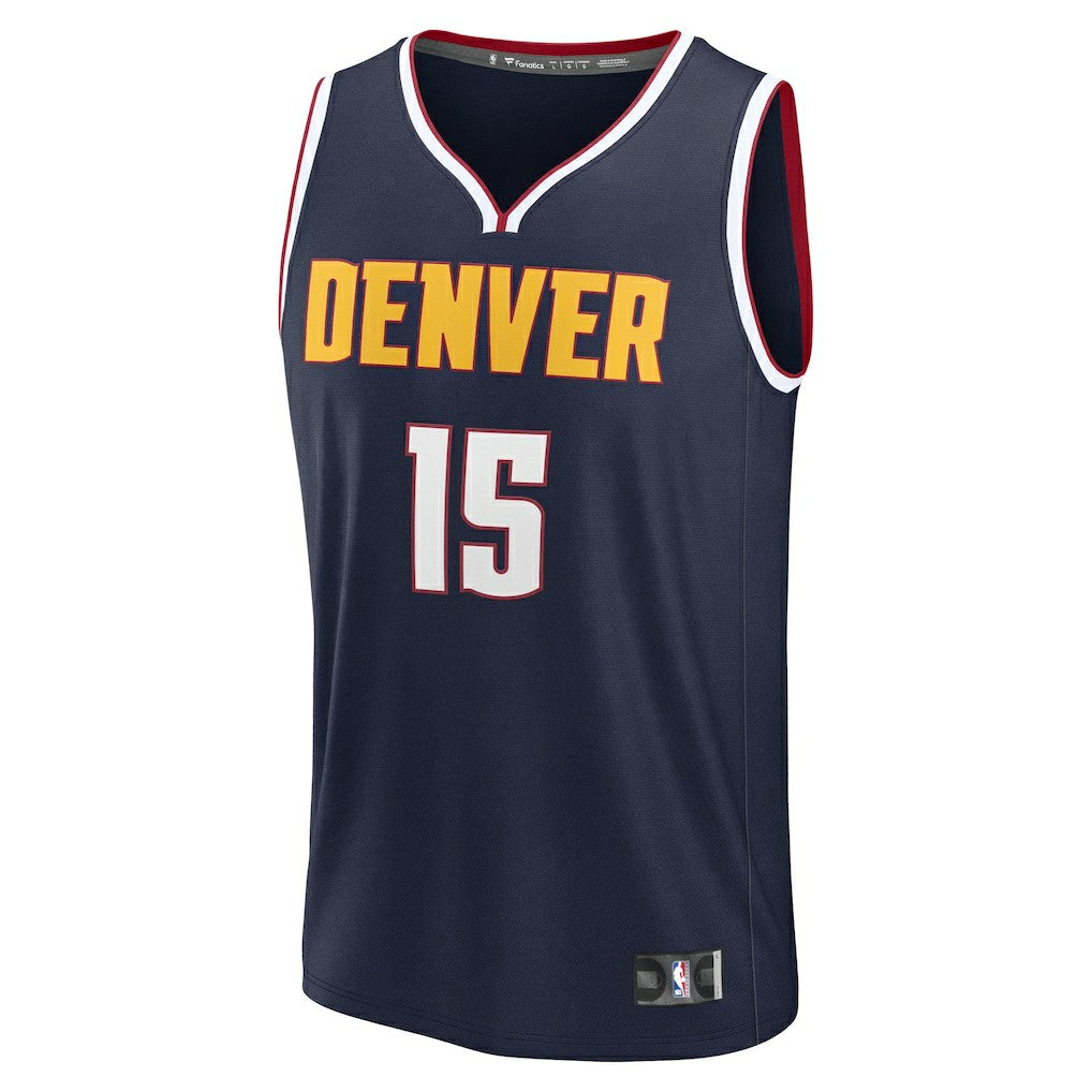 Nikola Jokic Denver Nuggets Youth Fast Break Replica Player Jersey Icon Editi- Navy - NBA